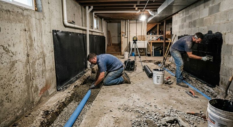 Basement Concrete Sealing in Fredericksburg, VA